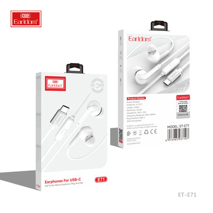 ET-E71 type C earphone