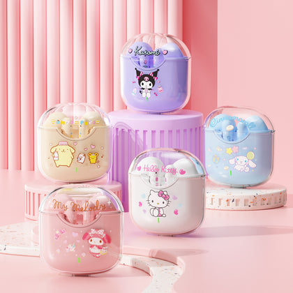 Kuromi Cinnamorol Pompompurin Hellokitty and My melody Ear Air Pods Earphones Music Hello Kitty Sanrio